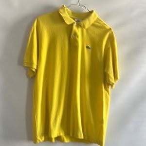 Lacoste yellow polo for men size 6
